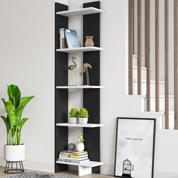 White Corner Bookcase Wayfair